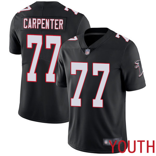 Atlanta Falcons Limited Black Youth James Carpenter Alternate Jersey NFL Football #77 Vapor Untouchable